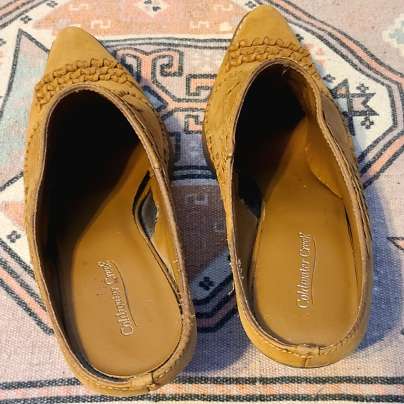 1990's Coldwater Creek Leather Mule Slides Size 8.5 - Picture 7 of 16